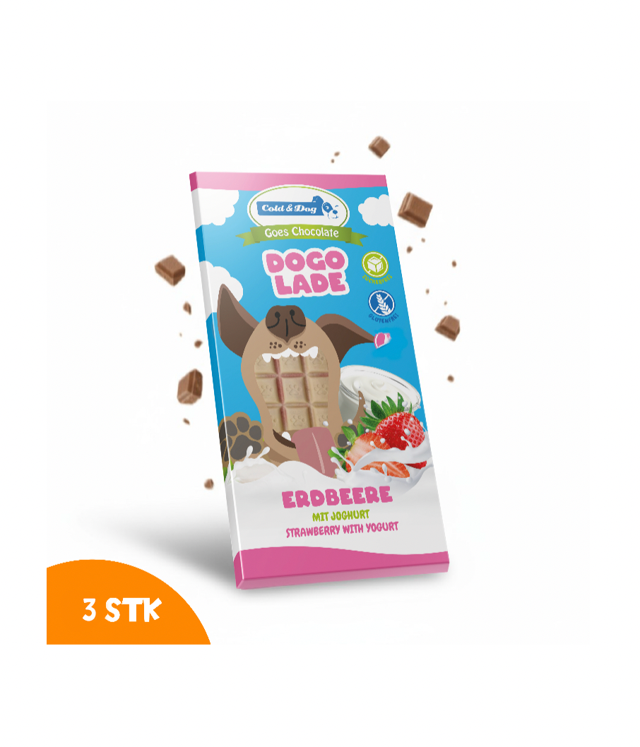 Dogolade Erdbeere Joghurt 3x100g