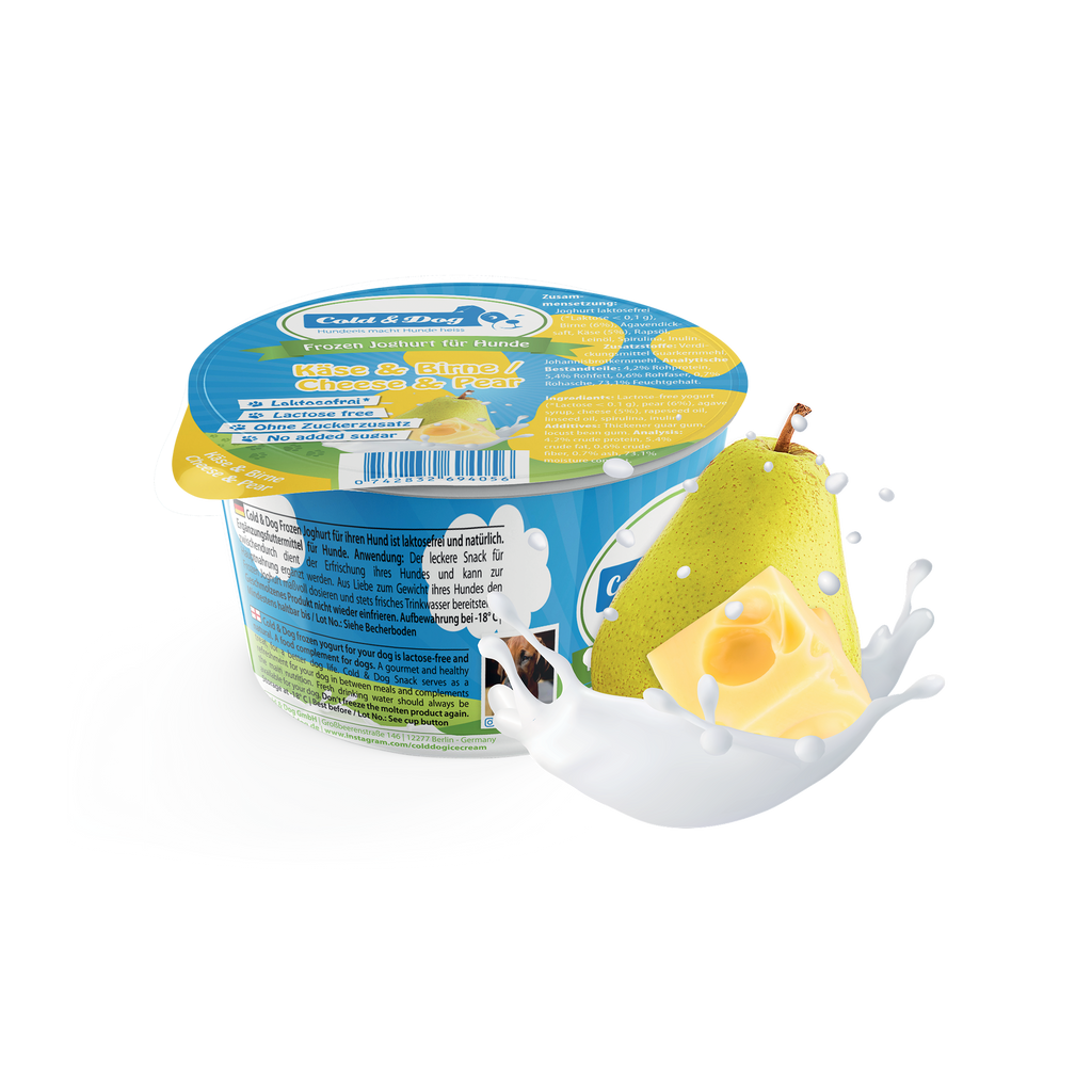 12x Hundeeis der herzhafte Käsetraum 90ml