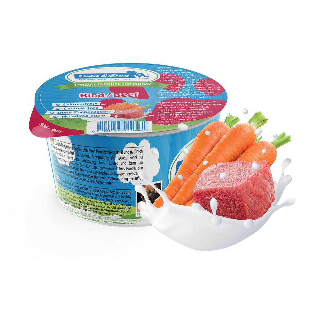 12x Hundeeis der saftige Fleischige 90ml