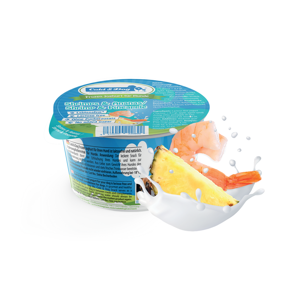12x Hundeeis der tropische Shrimpcocktail 90ml