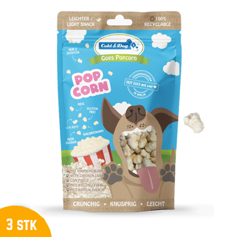 Hundepopcorn 3 x 50g