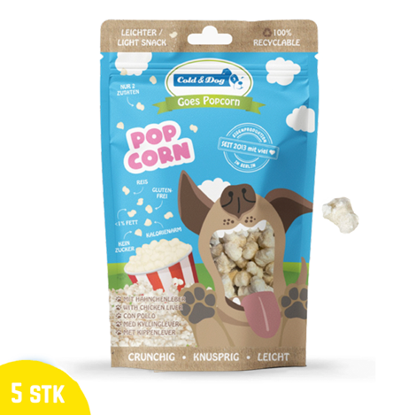 Hundepopcorn 5 x50g