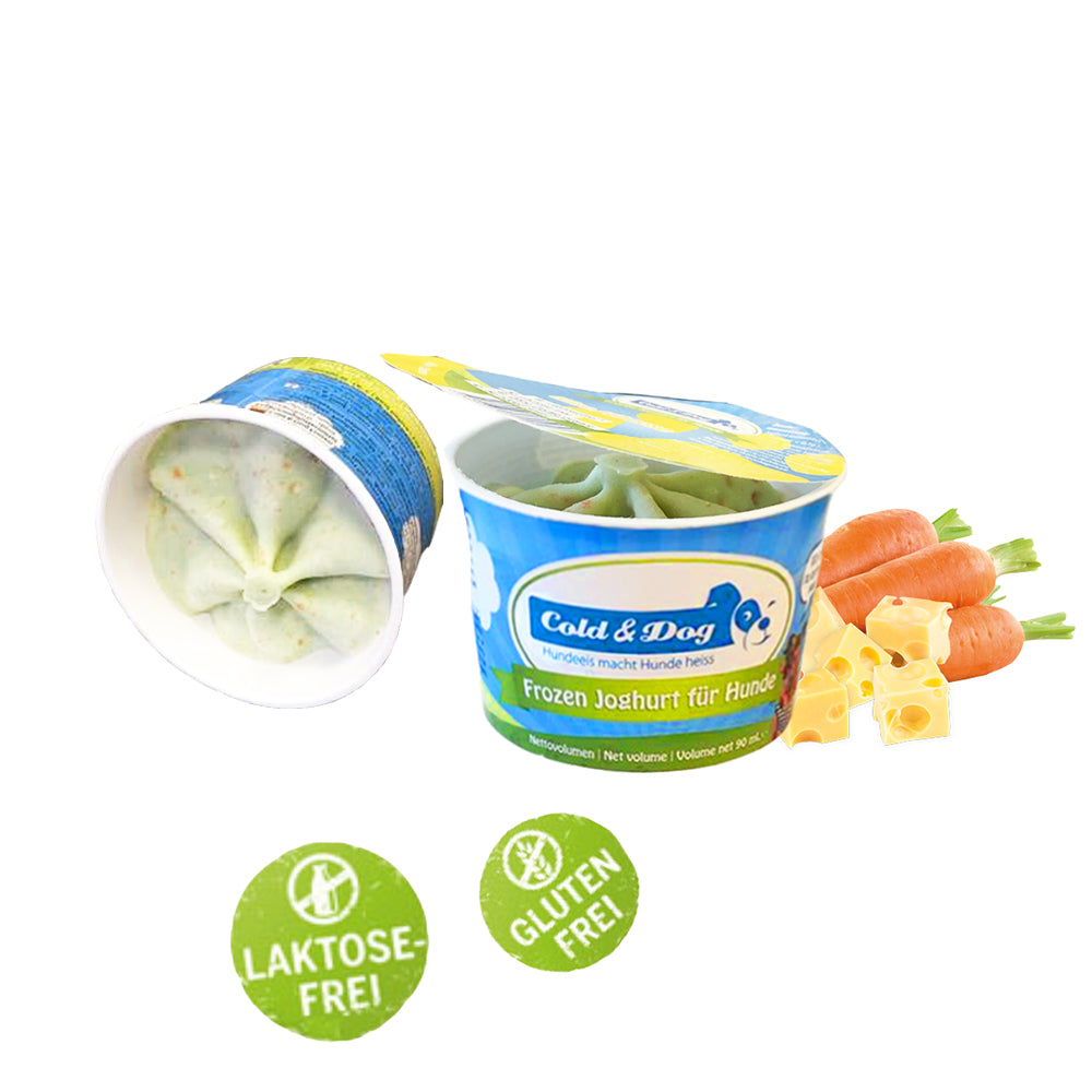 12x Hundeeis der herzhafte Käsetraum 90ml