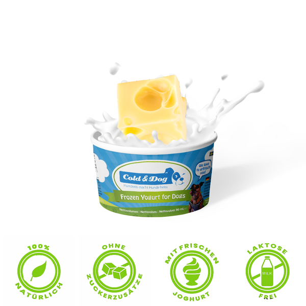 12x Hundeeis der herzhafte Käsetraum 90ml